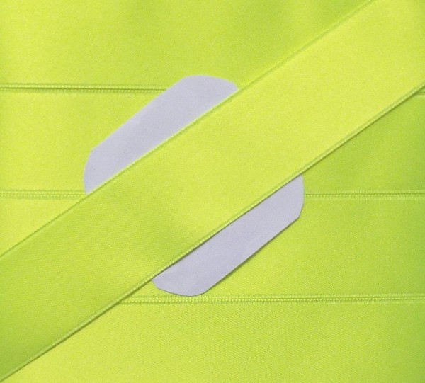 Satinband Double Face 025 mm neon gelb