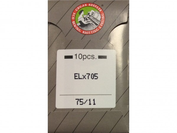 Nähmaschinennadeln EL x 705 Chromium 75