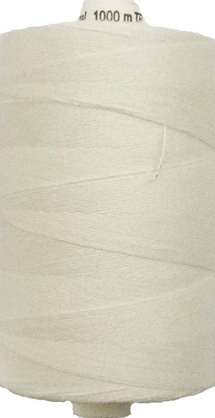 Heftgarn Tex 25 x 2 wollweiß 1000 m
