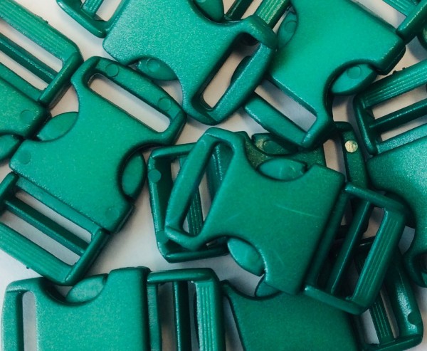 Steckschnalle grün Steg 10 mm