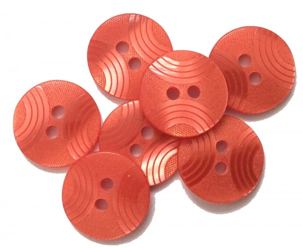 Blusenknopf orange 14 mm