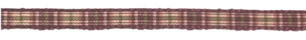 Vichy-Karoband 7 mm dunkelrot/creme