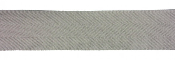 Baumwollband 30 mm hellgrau 100% Baumwolle