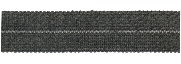 Wolltresse Einfaßband grau 35 mm