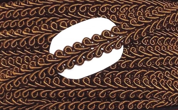 Posamentenborte 10 mm braun