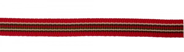 Ripsband rot oliv weiß 9mm
