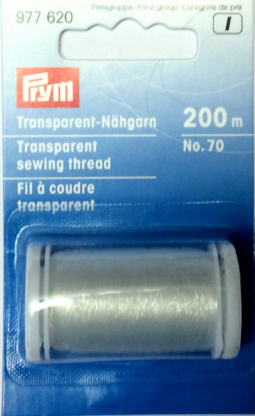 Prym 977620 Nähgarn transparent hell