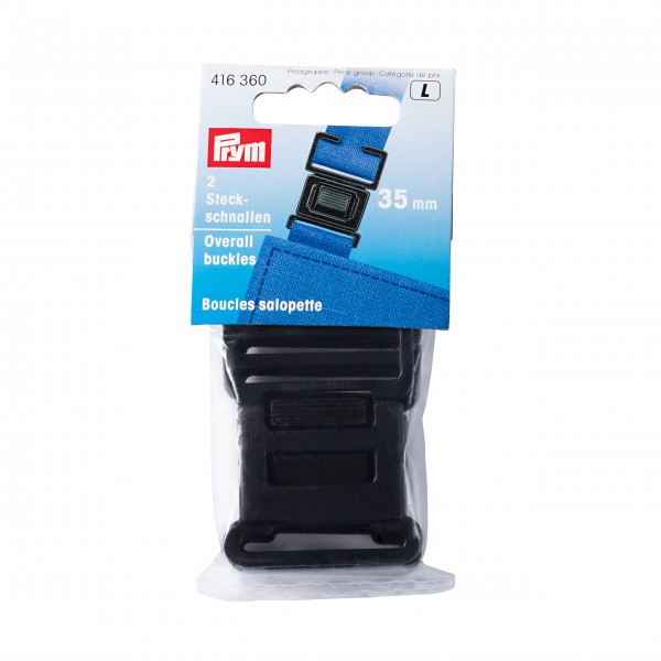 Prym 416360 2 Steckschnallen 35 mm schwarz