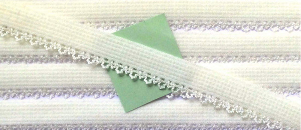 Wäschespitze elastisch 14 mm vanille