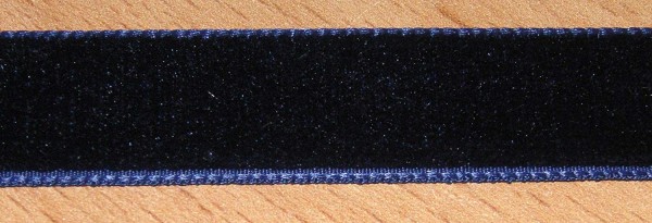 Samtband 016 mm dunkel blau
