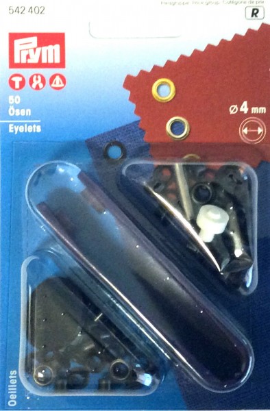 Prym 542402 Ösen 4mm brüniert ohne Scheiben