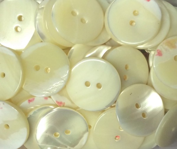 Knopf Echt Perlmutt natur 21 mm