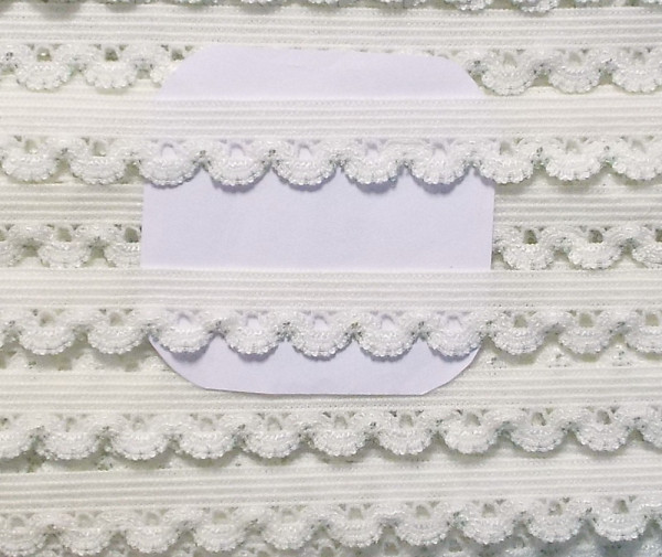 3 m Wäschespitze elastisch 12 mm creme/ivory