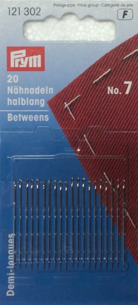 Prym 121302 Nähnadeln halblang, Nr. 7