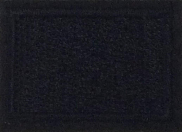 Applikation Rechteck 23 x 33 mm schwarz aufbügelbar