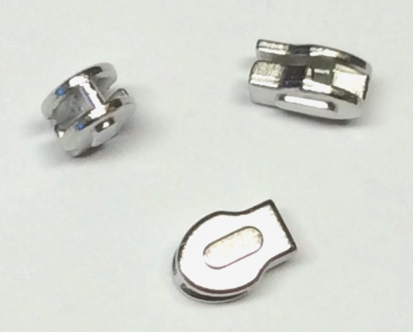 Reißverschluß Schieber Spezial für Bettwäsche silber