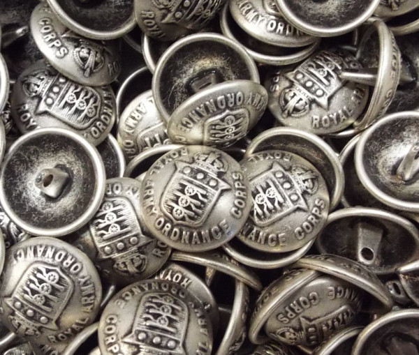 Wappenknopf/Uniformknopf 23 mm altsilber