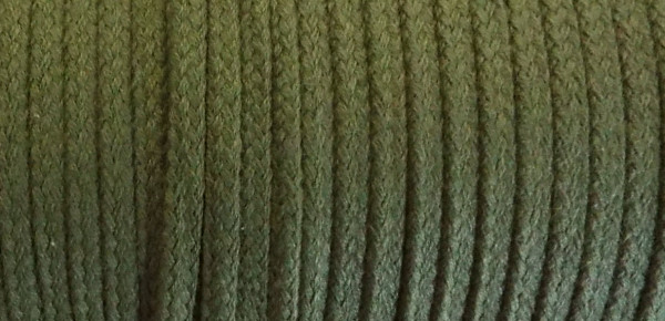 5 m Baumwollkordel 5 mm oliv