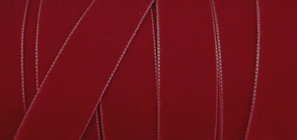 Samtband 007 mm kirsch rot