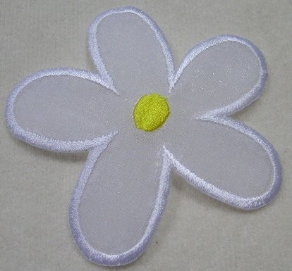 Applikation"zartes Blümchen" 70 x 65 mm