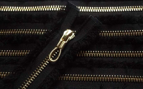 RV schwarz, 060 cm Metall teilbar mit seitlichem Fransenabschluß