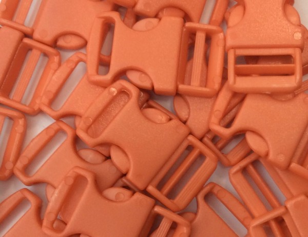 Steckschnalle orange Steg 10 mm