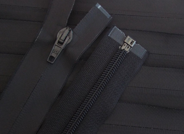 RV schwarz, 014 cm Kunststoff nicht teilbar nahtverdeckt wasserabweisend