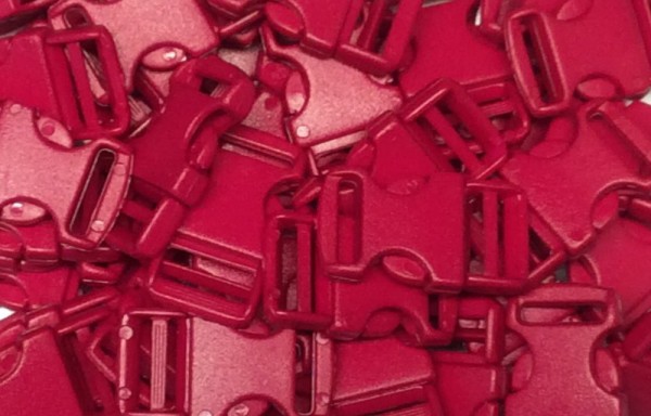 Steckschnalle pink Steg 10mm