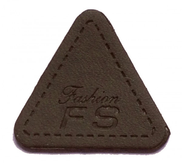 Applikation Dreieck braun 23 x 25 mm zum Aufnähen