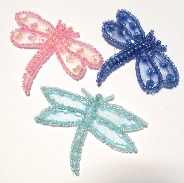 Applikationen Sortiment, Libelle mit Pailletten