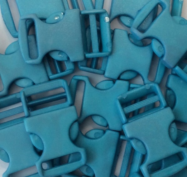 Steckschnalle türkis Steg 10 mm