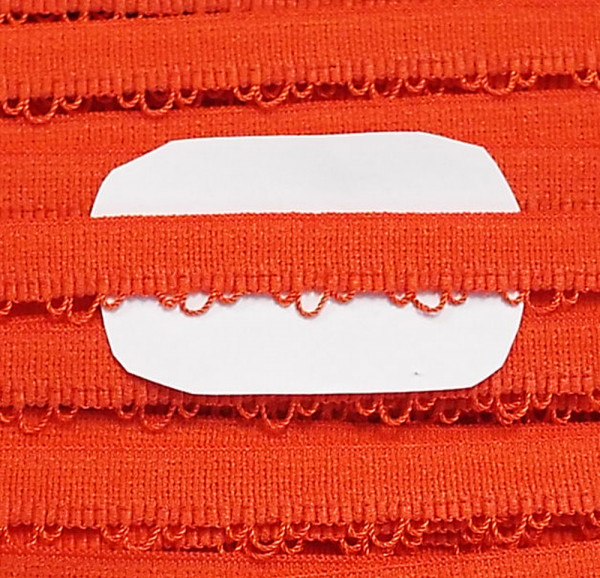 3 m Wäschespitze elastisch orange 13 mm