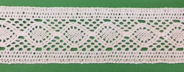 Klöppelspitze 50 mm creme