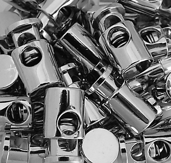 Kordelstopper silber 1-Loch