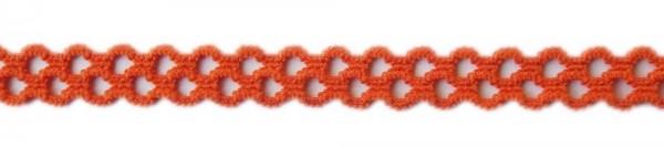 Wäschespitze elastisch 11 mm lachs/orange