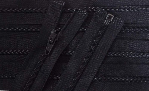 RV schwarz, 075 cm Kunststoff teilbar Spirale