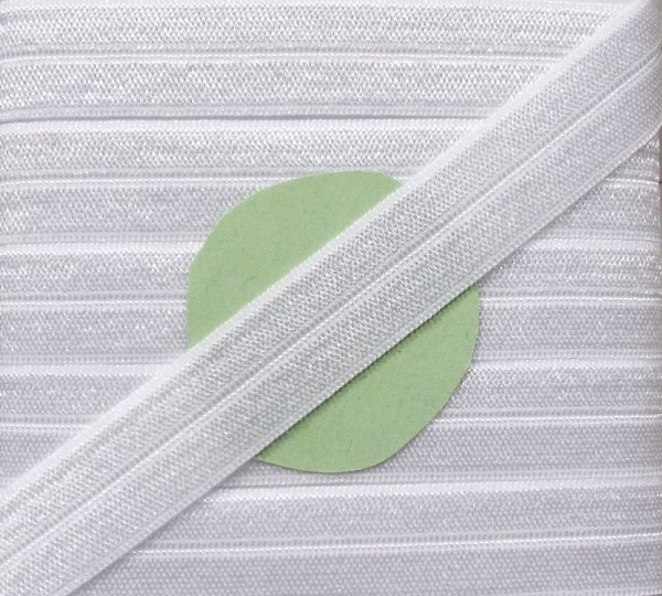 Einfaßband elastisch 14 mm weiß