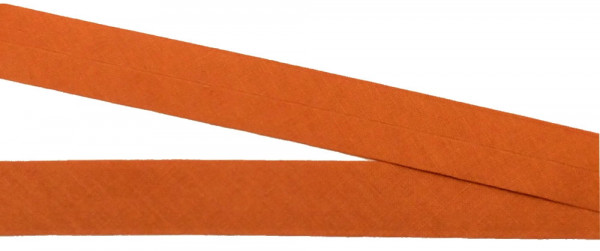 Bw-Schrägband 18 mm rost/orange vorgefalzt