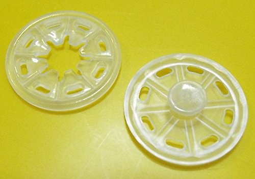 Annäh-Druckknopf Kunststoff 25 mm transparent