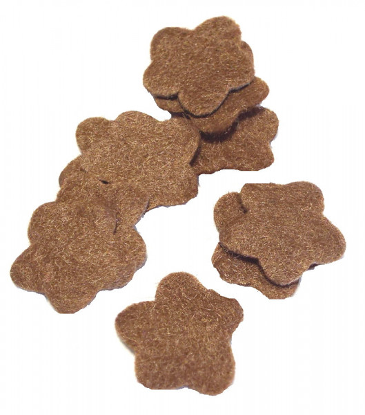 Sortiment Blüten braun 10 Stck.