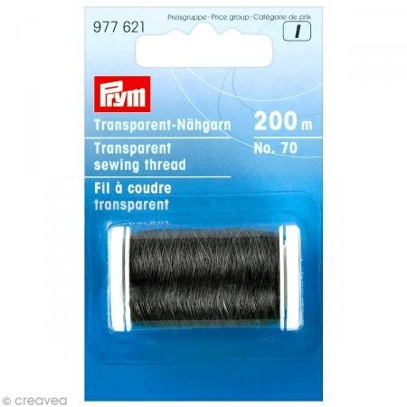 Prym 977621 Nähgarn transparent dunkel