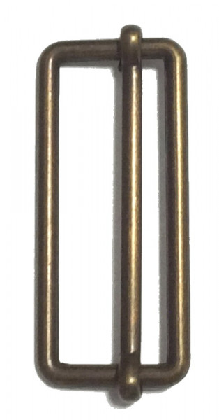Schiebestegschnalle Steg 40mm antik