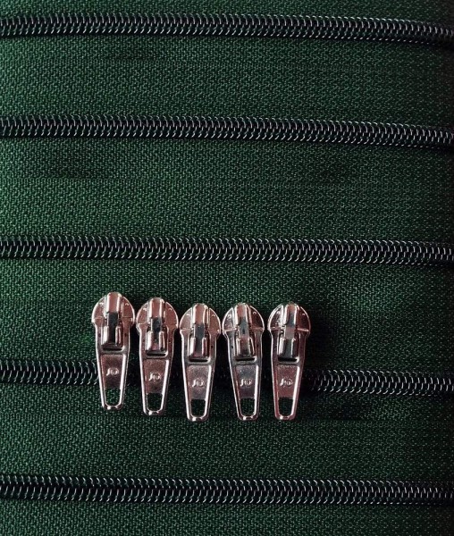 RV grün dunkel, 500 cm Kunststoff endlos Spirale 4mm