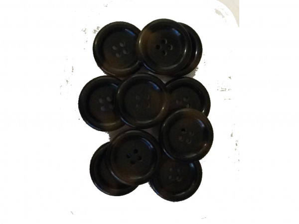 Knopf 28 mm braun meliert