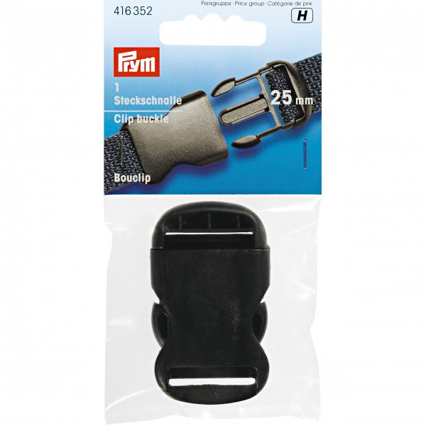 Prym 416352 Steckschnalle 25 mm schwarz