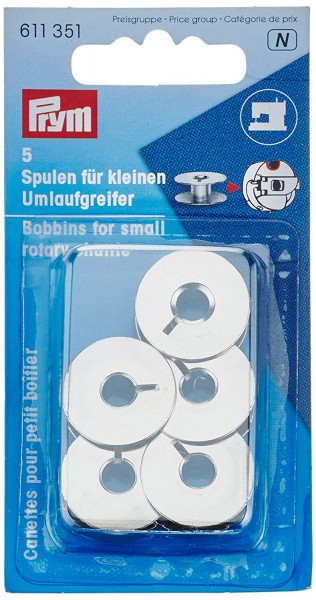 Prym 611351 Nähmaschinenspulen Stahl kleiner Umlaufgreifer 21,2 mm