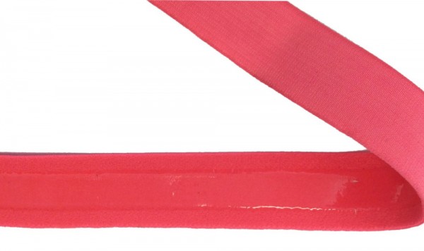 Gummiband mit Silikonbeschichtung 20 mm koralle