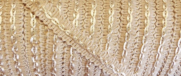 Posamentenborte beige 12 mm