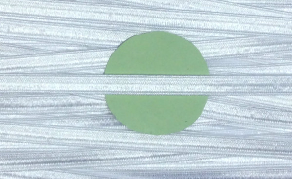 5 m Gummilitze 8 mm weiß satiniert