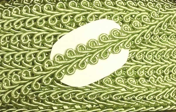 Posamentenborte 10 mm lindgrün